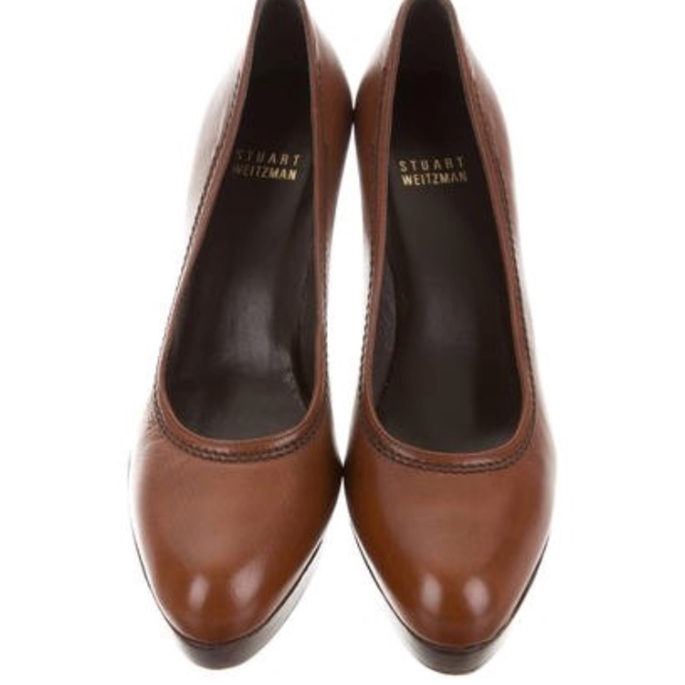 NEVER WORN brown Stuart Weitzman pumps